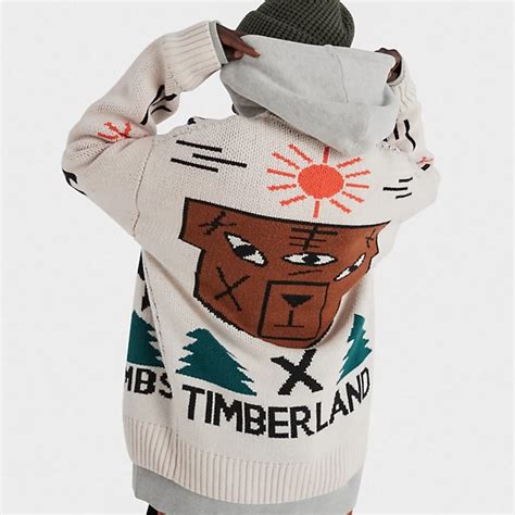 timberland nina chanel cardigan|Timberland x Nina Chanel Abney Intarsia Cardigan in .